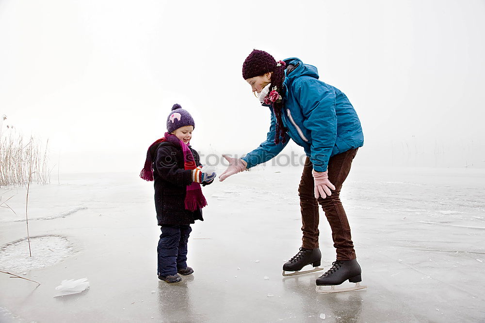 Similar – iridescent pond Winter