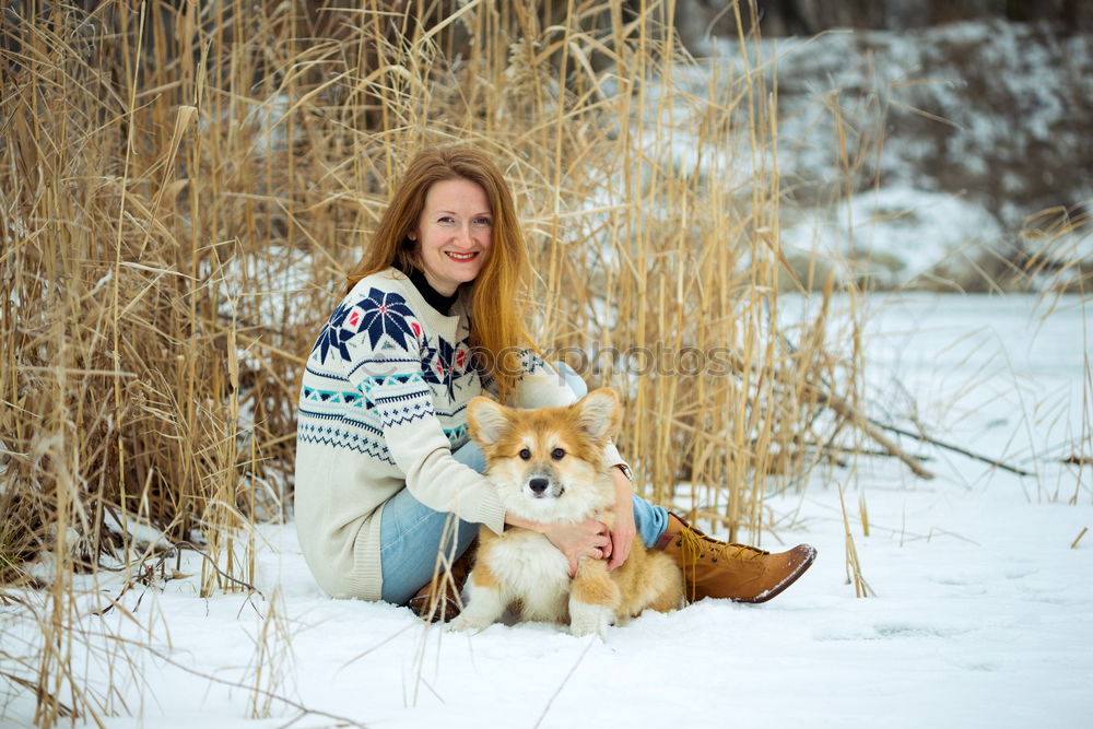 Similar – Image, Stock Photo mom with a cat Lifestyle