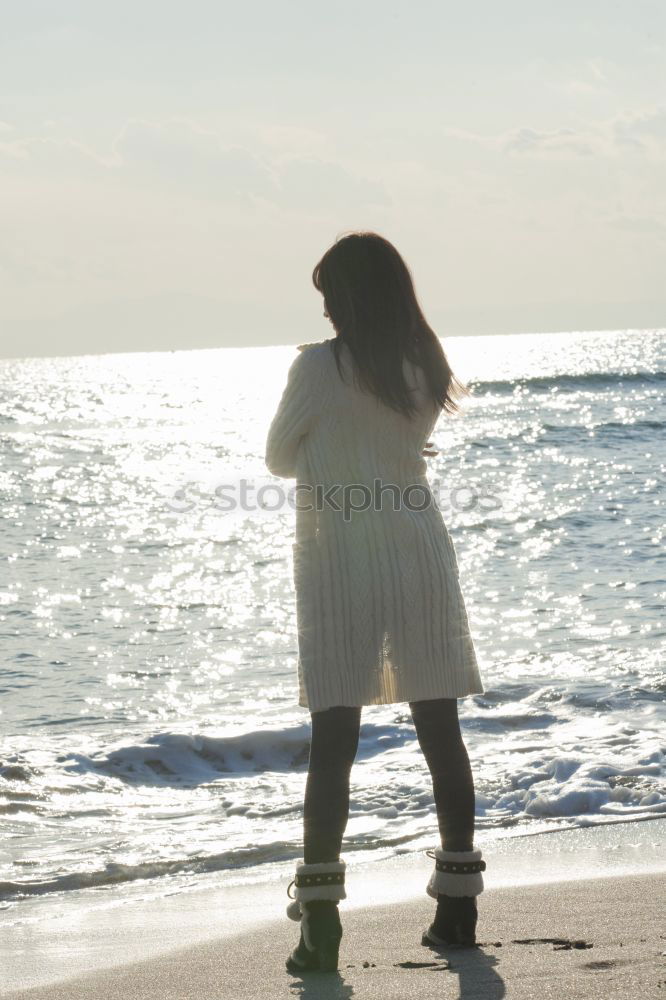 Similar – Girl at the Beach Ocean