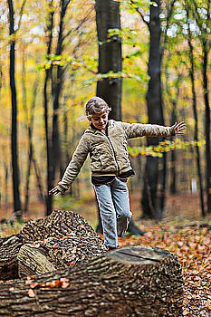 Similar – Image, Stock Photo happy kid girl exploring summer forest