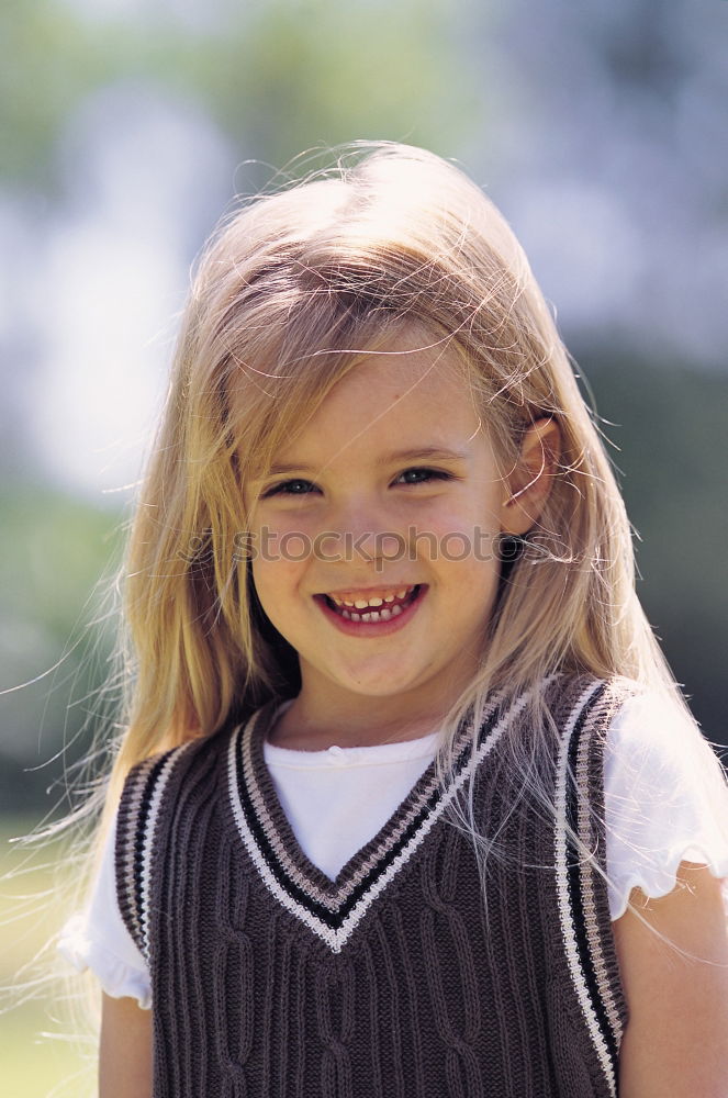 Similar – Image, Stock Photo Charming girl posing with hat