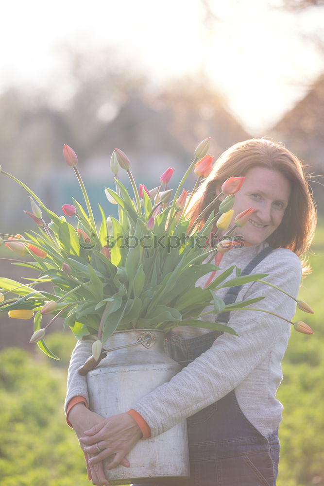 Similar – Image, Stock Photo 1100 | flower girl