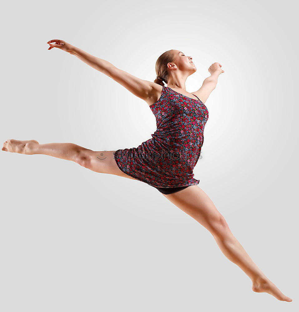 Similar – Young woman dancing in studio