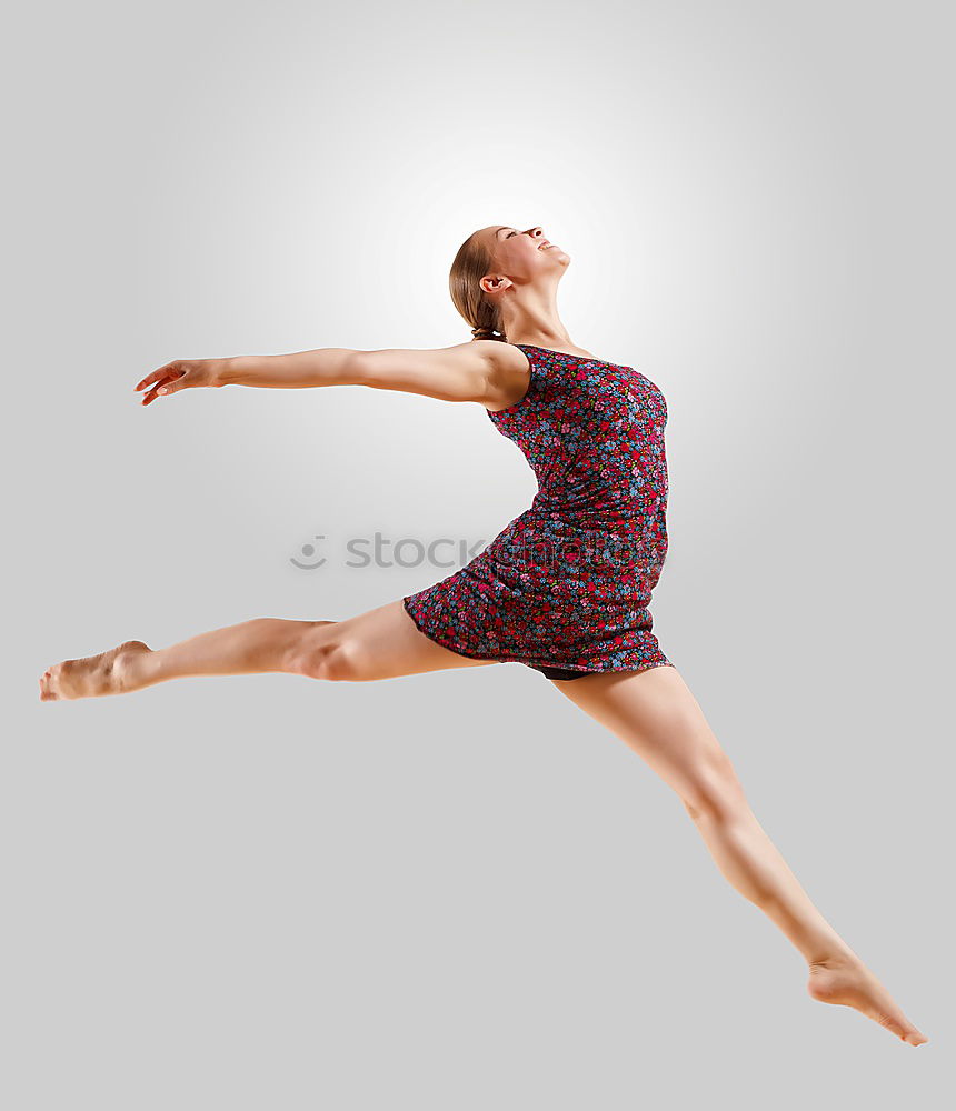 Similar – Young woman dancing in studio