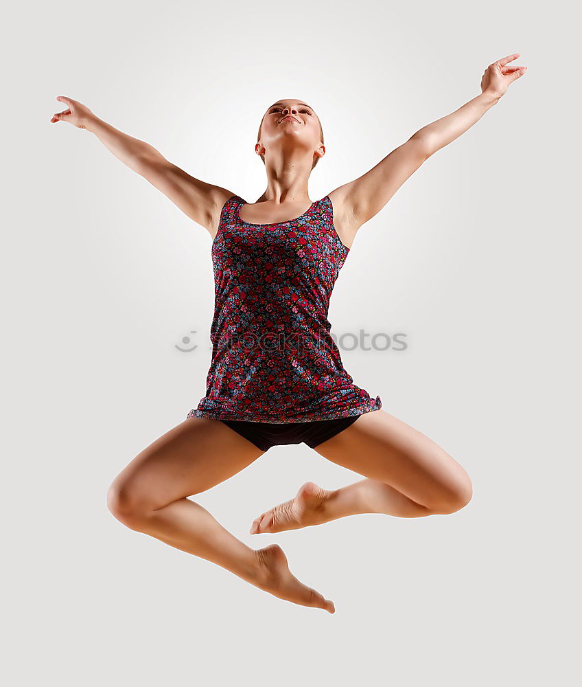 Similar – Young woman dancing in studio