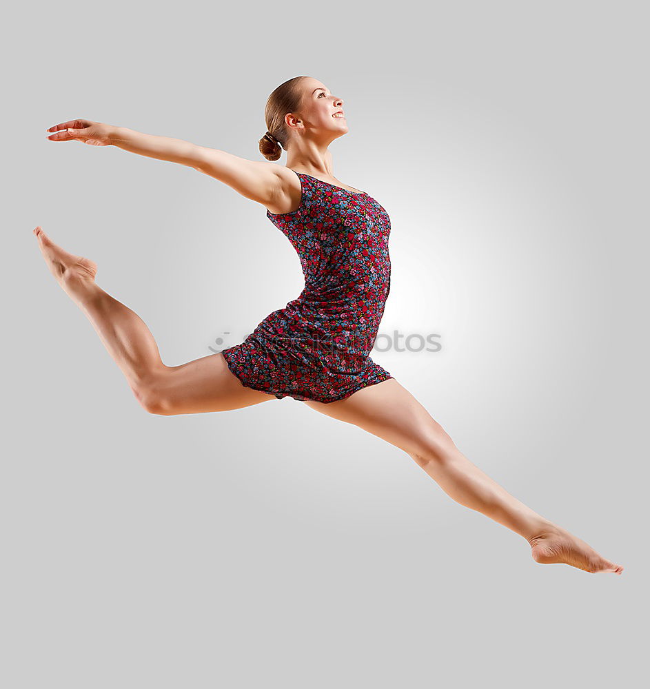 Similar – Ballet dancer with leg up