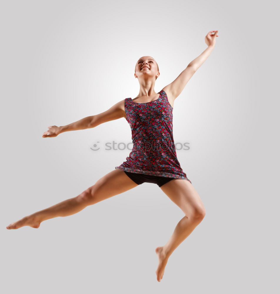 Similar – Ballet dancer with leg up