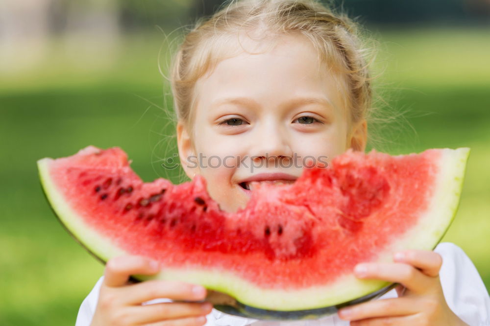 Similar – Image, Stock Photo A heart and a melon Part II