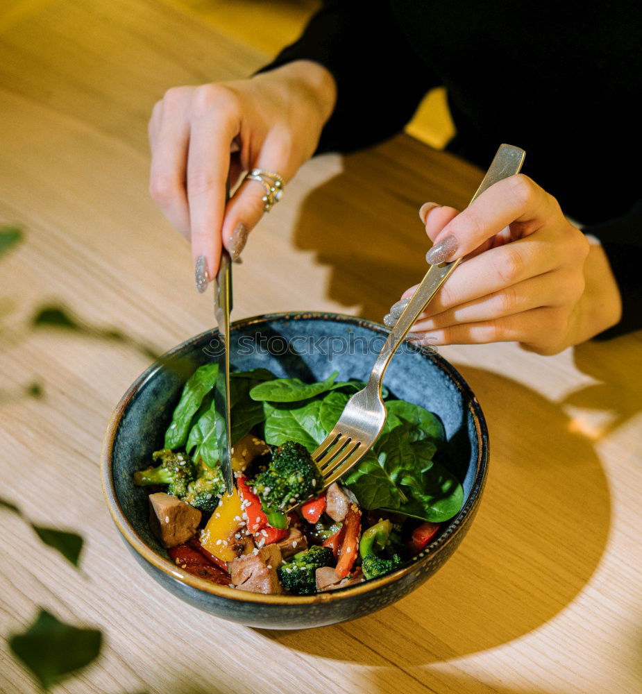 Similar – Lamb’s lettuce in a bowl on the table at grace