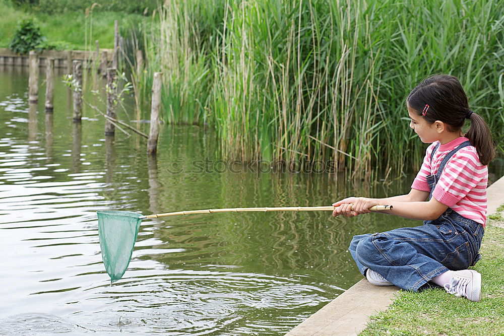 Similar – Image, Stock Photo puddle fun Human being