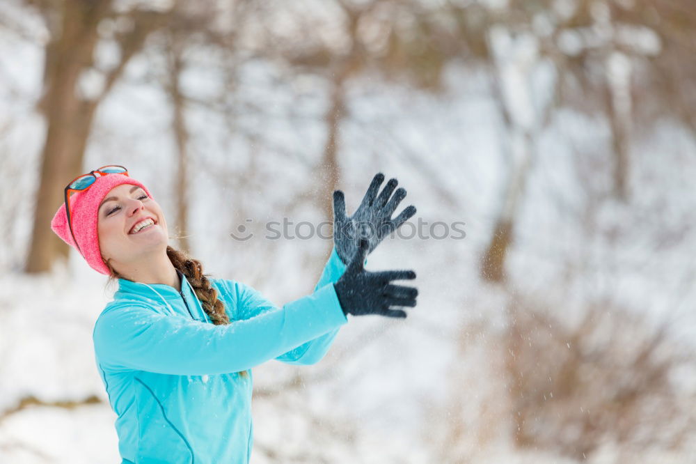 Similar – Image, Stock Photo Man jogging in winter clothing