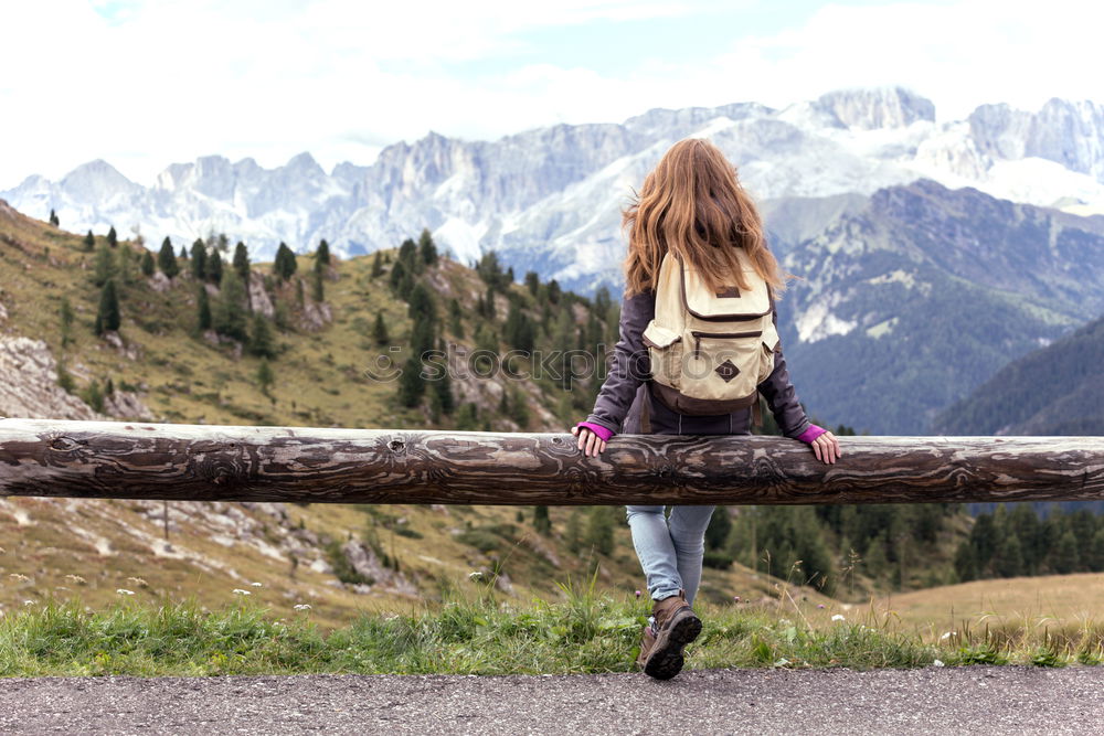 Similar – Image, Stock Photo View into the valley