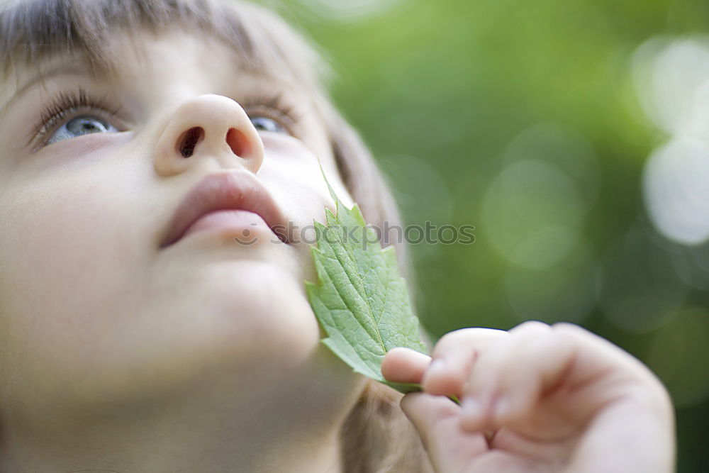 Similar – Image, Stock Photo Nina and the Butterfly