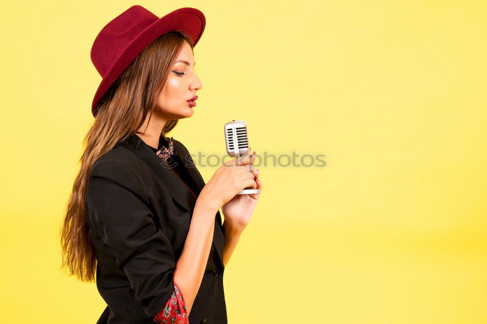 Similar – Image, Stock Photo young woman outdoors using mobile phone and smiling