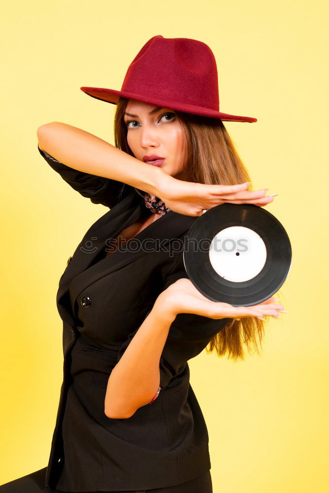 Similar – Image, Stock Photo Pretty woman dancing in studio