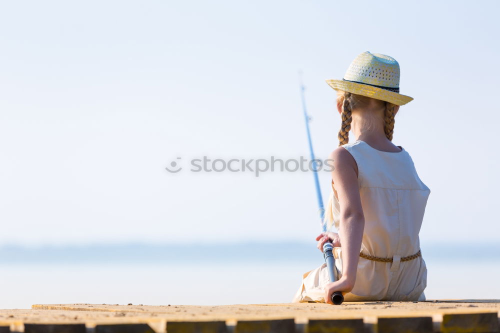 Similar – girl with hat Joy Happy