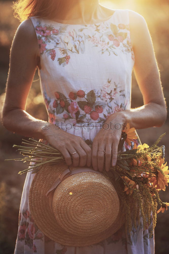 Similar – Image, Stock Photo Close-up of woman holding wine glass on summer evening