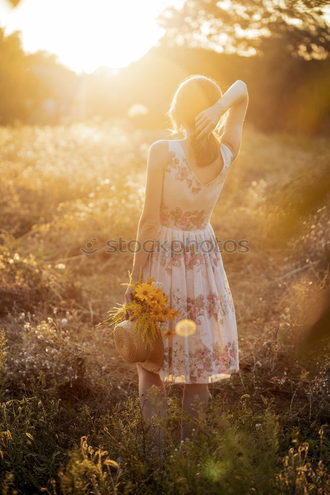 Similar – Image, Stock Photo Portrait of pretty woman smiling in nature