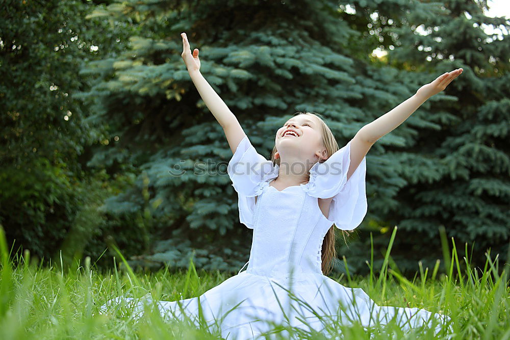 Similar – Image, Stock Photo Man doing yoga in nature.