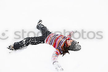 Similar – Image, Stock Photo Man slip on ice and falling down