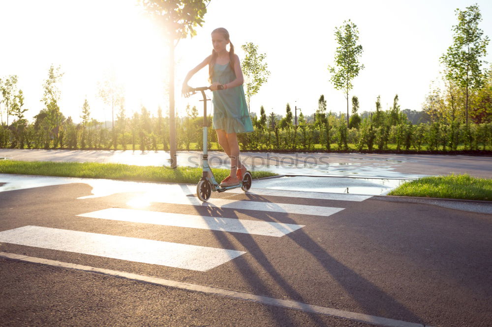 Similar – female runner jumping for joy