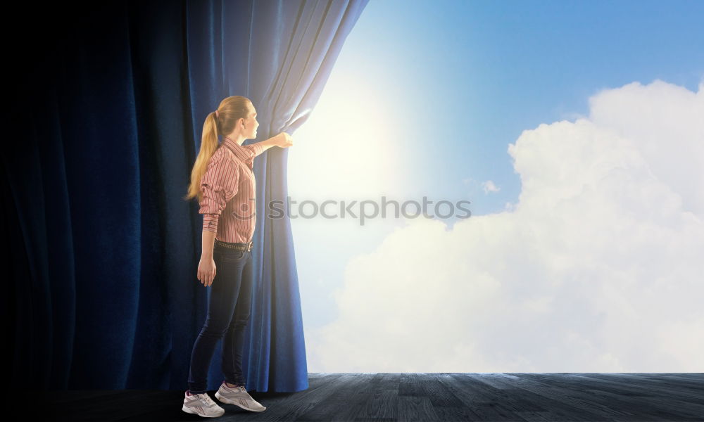 Similar – Image, Stock Photo …and if I jump? Window