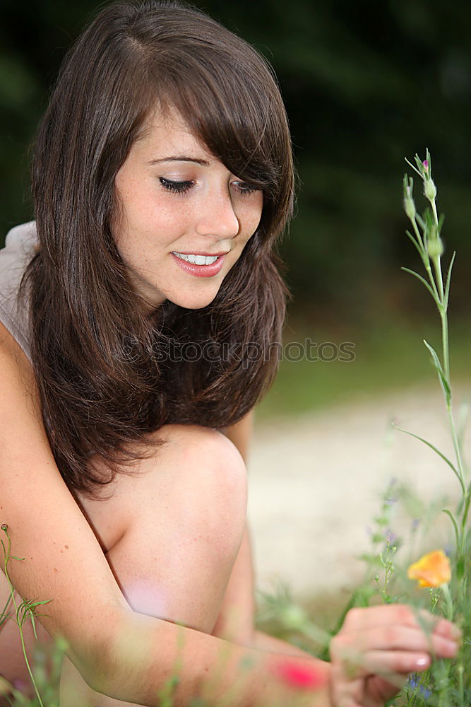 Image, Stock Photo flower girl Lifestyle