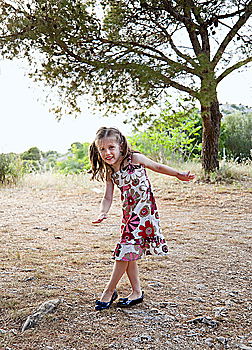 Similar – Image, Stock Photo Little girl with flower basket