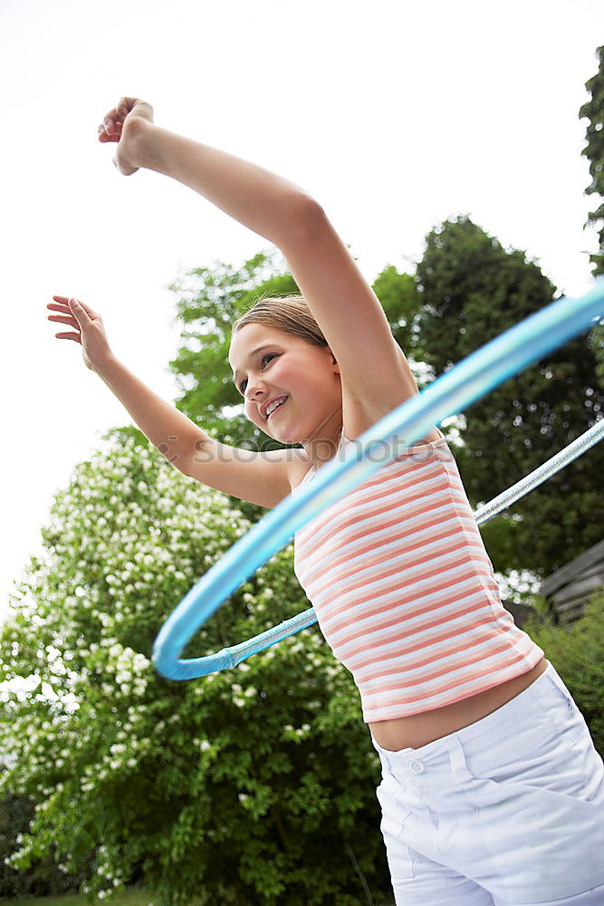 Similar – Little girl jumping on trampoline