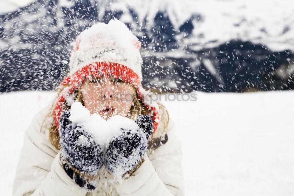 Similar – Family spending time together walking outdoors in winter