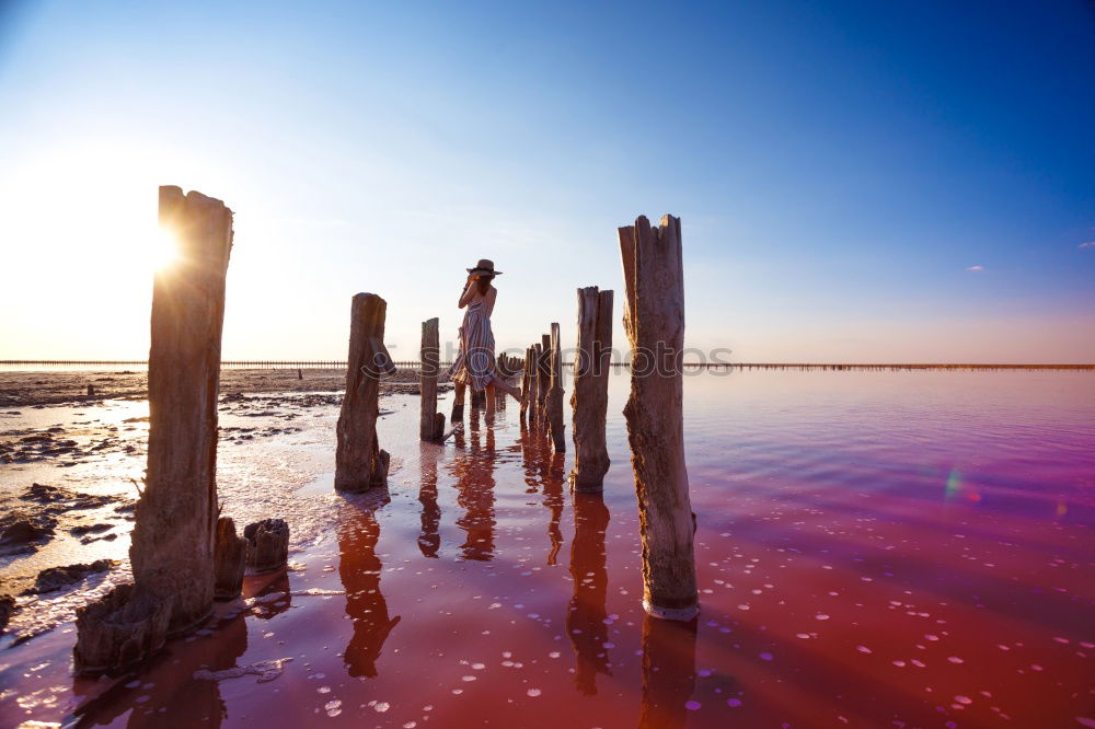 Similar – Image, Stock Photo Pier at the harbour in Borkum