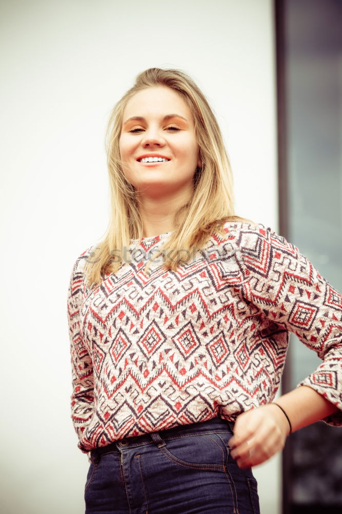 Similar – Image, Stock Photo Jule Young woman with dreads in front of graffiti