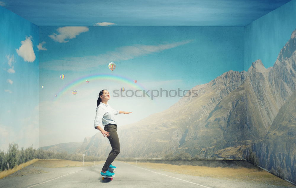 Similar – Image, Stock Photo Beautiful young playing with her dog.