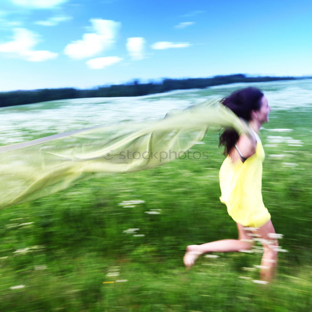 Similar – Image, Stock Photo Wind Child II Summer