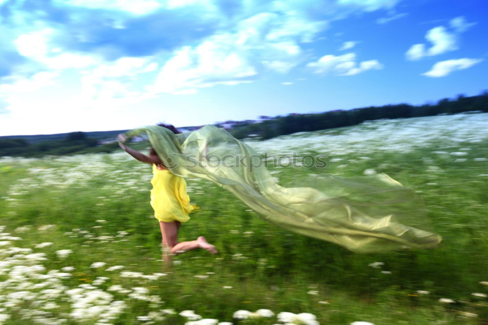 Similar – Image, Stock Photo Wind Child II Summer