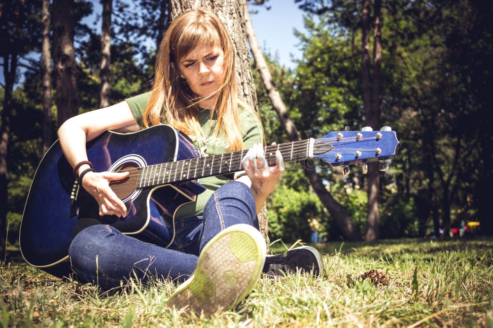 Similar – Image, Stock Photo Kylee with ukulele