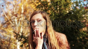 Similar – Image, Stock Photo Rainy days I. Young woman