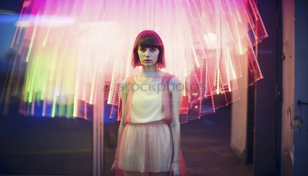 Similar – Image, Stock Photo Glamour woman at pink wall