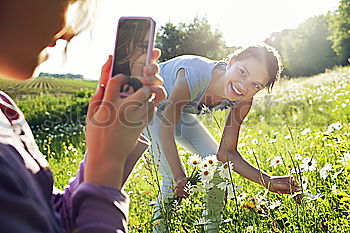 Similar – Image, Stock Photo Happy lesbian family with child
