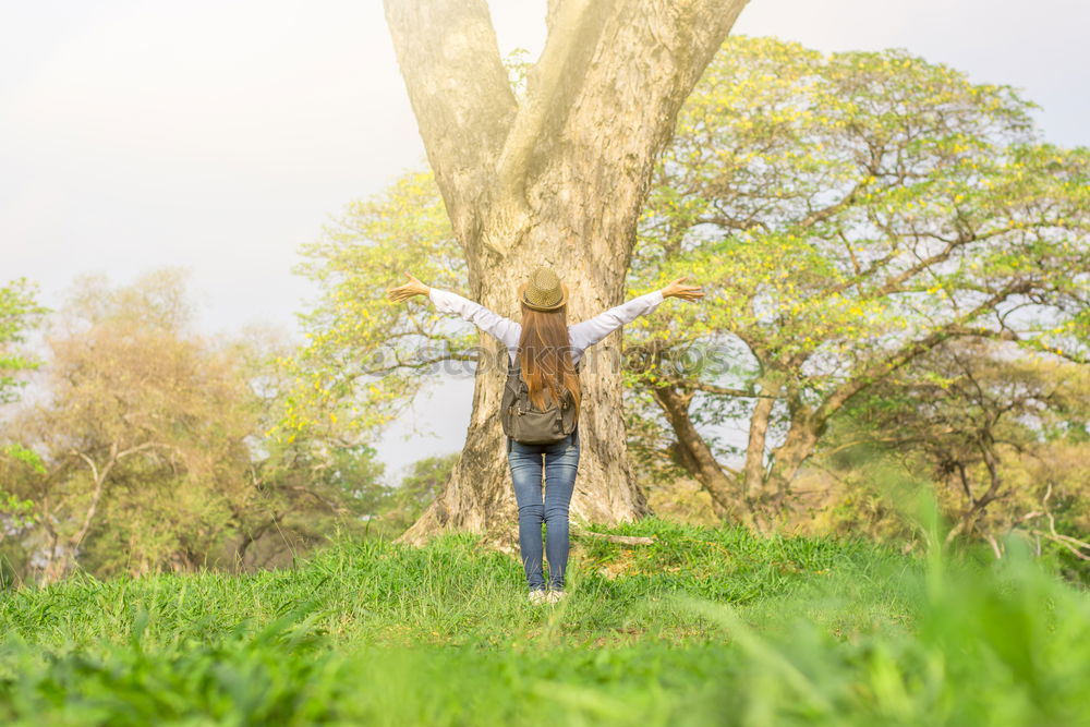 Similar – Sitting underneath a tree