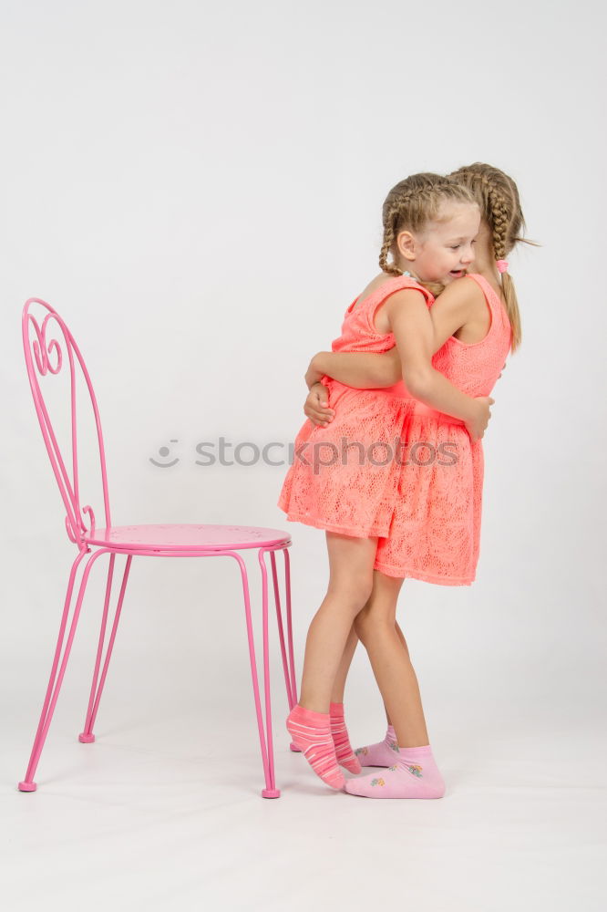 Similar – Two beautiful sister kids eating watermelon ice cream