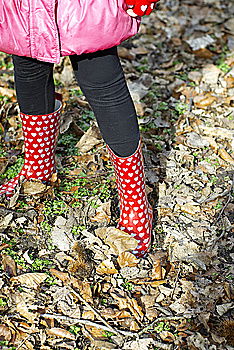 Rubber boots in the mud