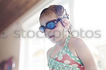 Similar – Image, Stock Photo Close-up potrait of adorable little girl wearing sun hat