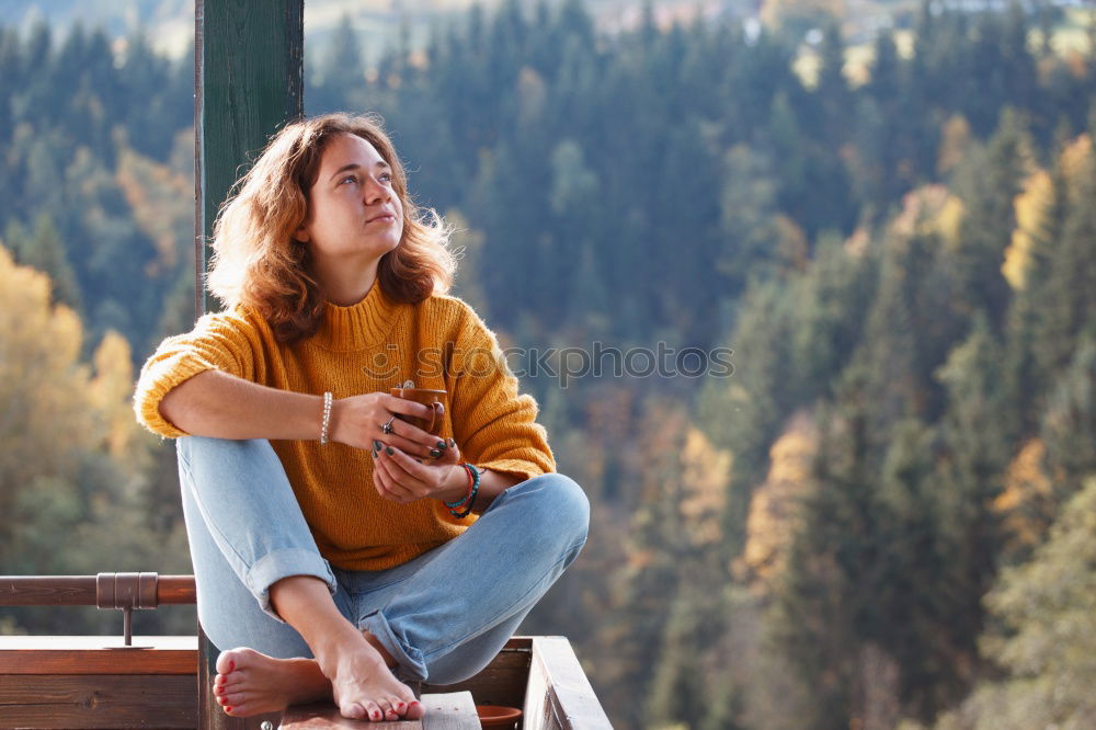 Similar – Image, Stock Photo Happy Teenage Girl Using Mobile In Park