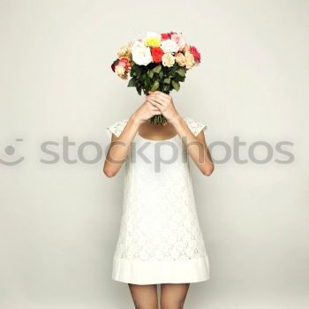 Similar – Image, Stock Photo flying flowers Feminine