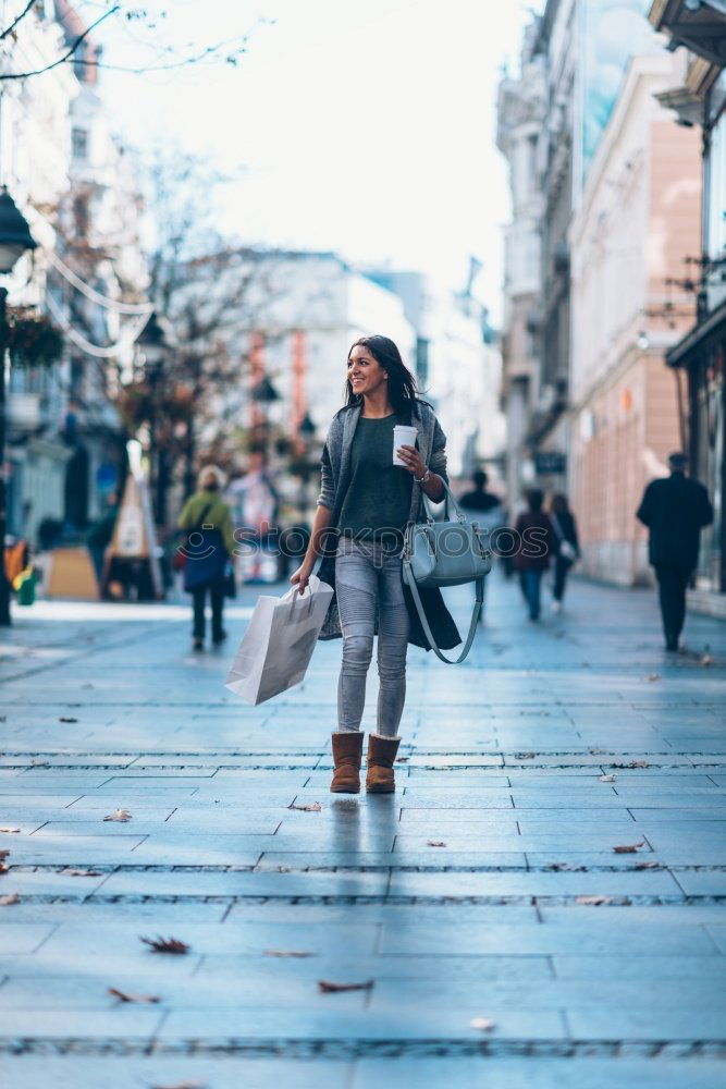 Similar – Image, Stock Photo Woman with afro hair walking through the streets