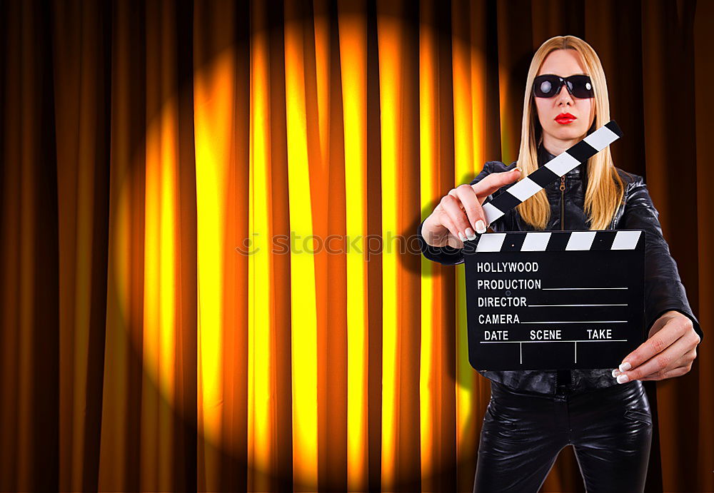 Similar – Image, Stock Photo Woman with monkey mask sitting in photo studio