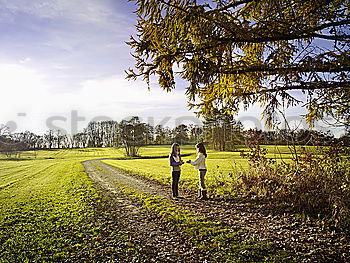 winter walk Woman Old