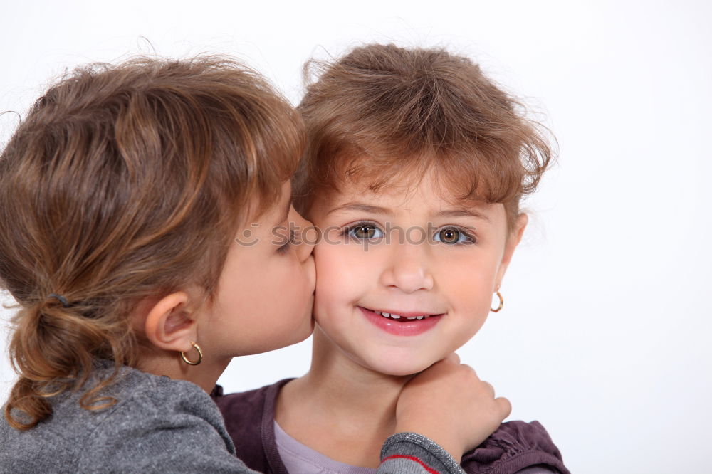 Similar – Cute kids kissing each other