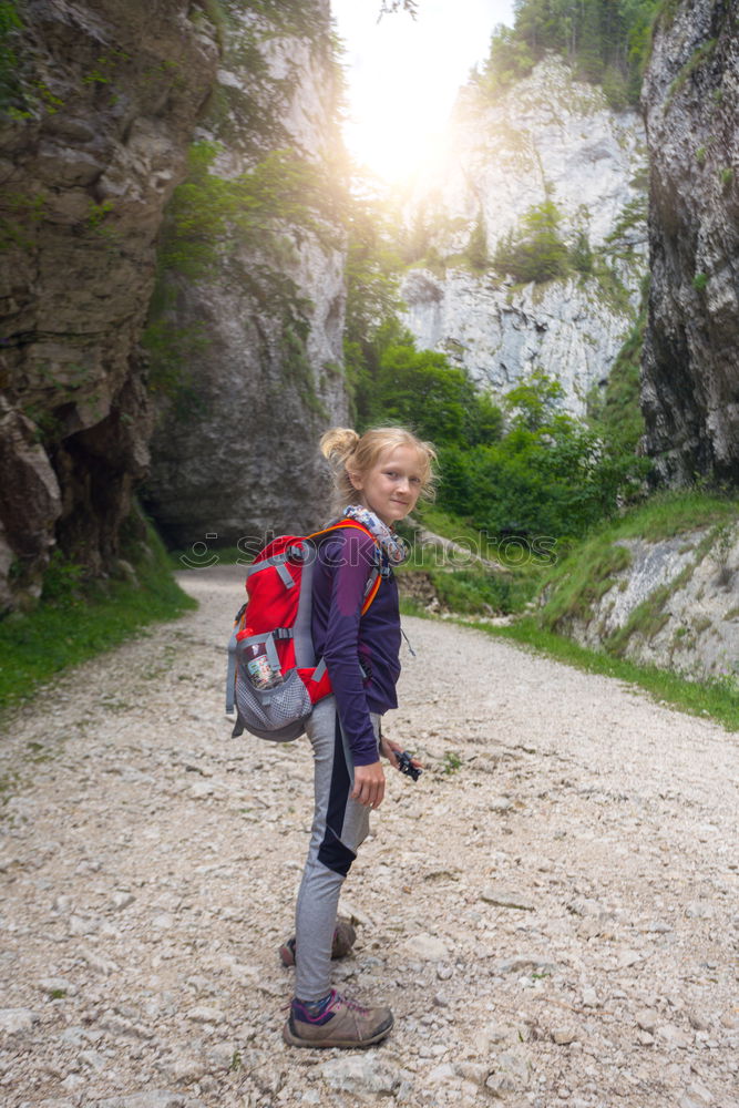 Similar – Image, Stock Photo Hike in the high mountains